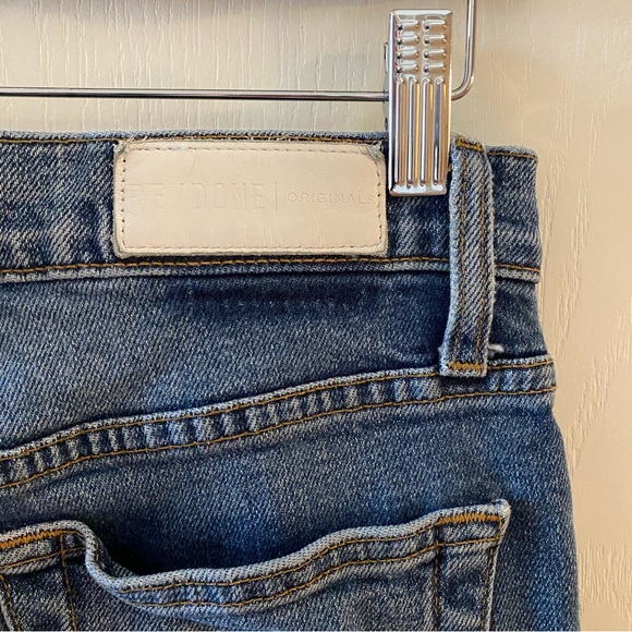 RE/DONE High Rise Ankle Crop Jean in Mid 80s Wash - 28 - Picture 6 of 12
